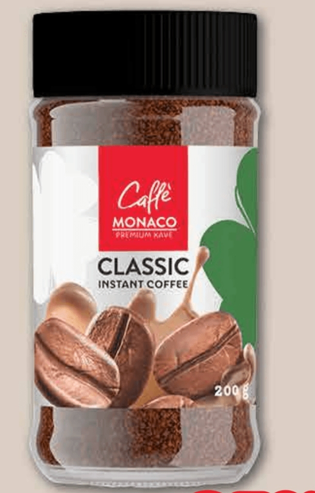 Caffe Monaco Instant kava 200 g Akcija u trgovini Plodine