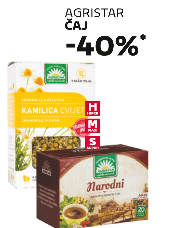 Agristar Čaj Akcija u trgovini Tommy