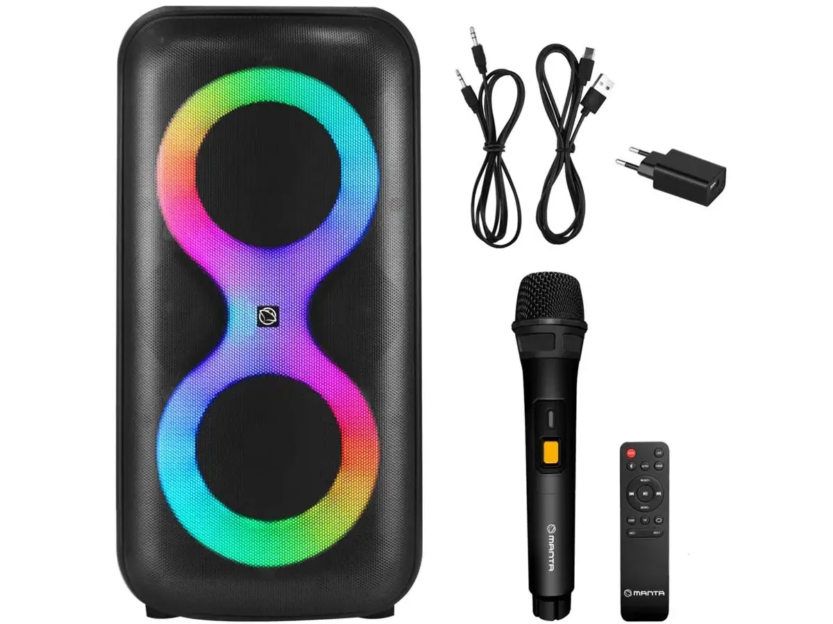 Bluetooth karaoke zvučnik Manta Eris SPK0401B100 1 kom - Akcija u trgovini Spar