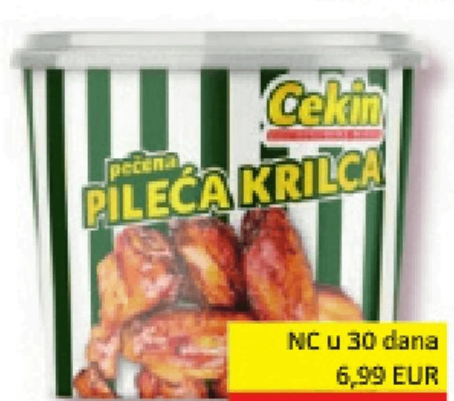 Pečena pileća krilca 500g Vindija - Akcija u trgovini Vrutak