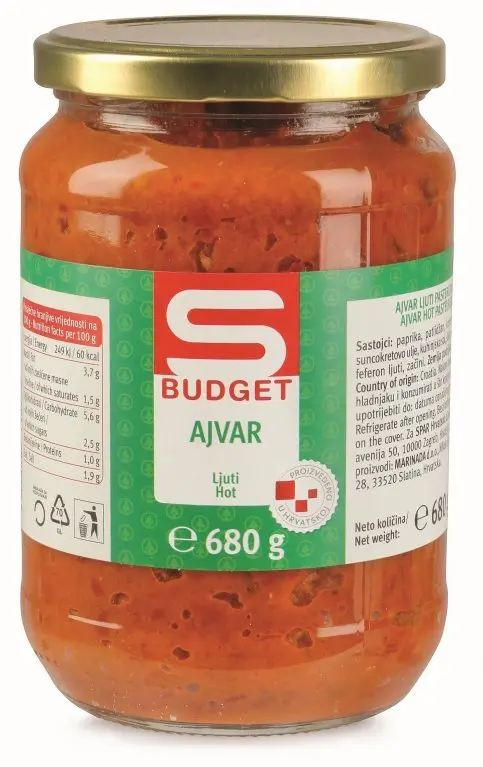 S Budget ajvar 680 g Akcija u trgovini Spar