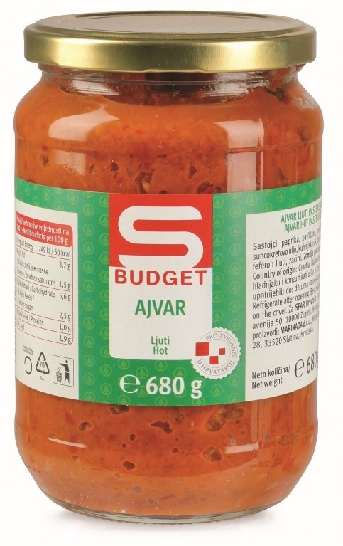 S Budget ajvar 680 g Akcija u trgovini Spar