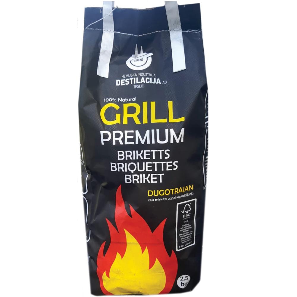 Premium briket 2,5kg DESTILACIJA - Akcija u trgovini Konzum