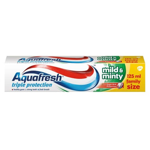 Aquafresh pasta za zube 125 ml Akcija u trgovini Mueller