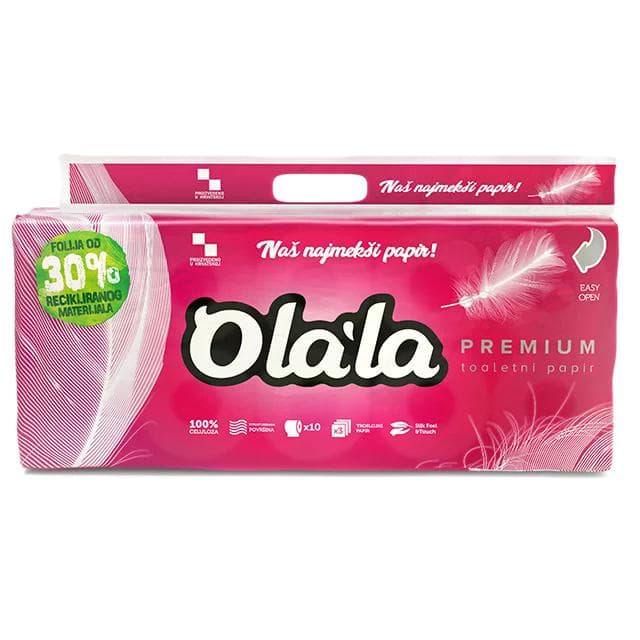 Olala toaletni papir Velvet touch 10/1 3sl, 175 listića Akcija u trgovini KTC