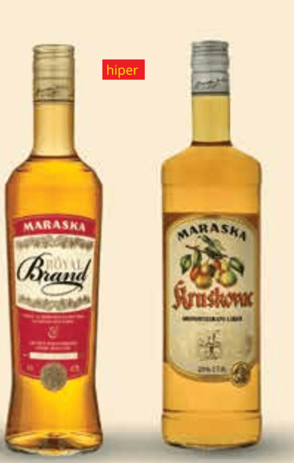Maraska Alkoholno piće 0,7 l (Royal Brand) ili 1 l (Kruškovac) - Akcija u trgovini Ribola
