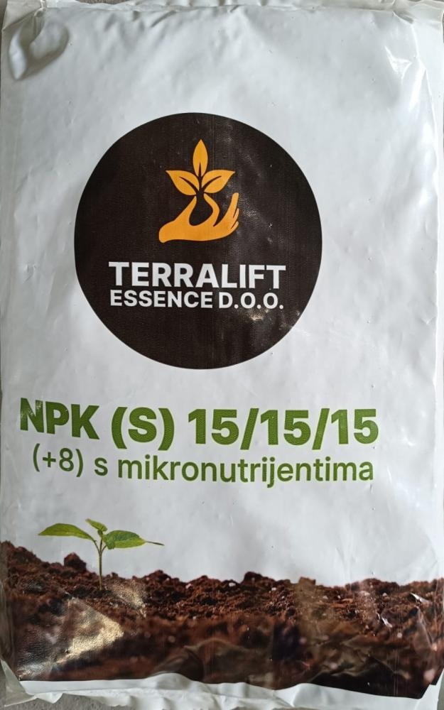 Terralift NPK (S) 15/15/15 3 kg TERRALIFT ESSENCE D.O.O. - Akcija u trgovini Grama
