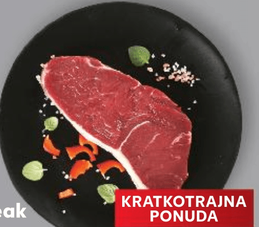 KEPAK Irski juneći striploin steak 2 kom, 420 g - Akcija u trgovini Kaufland