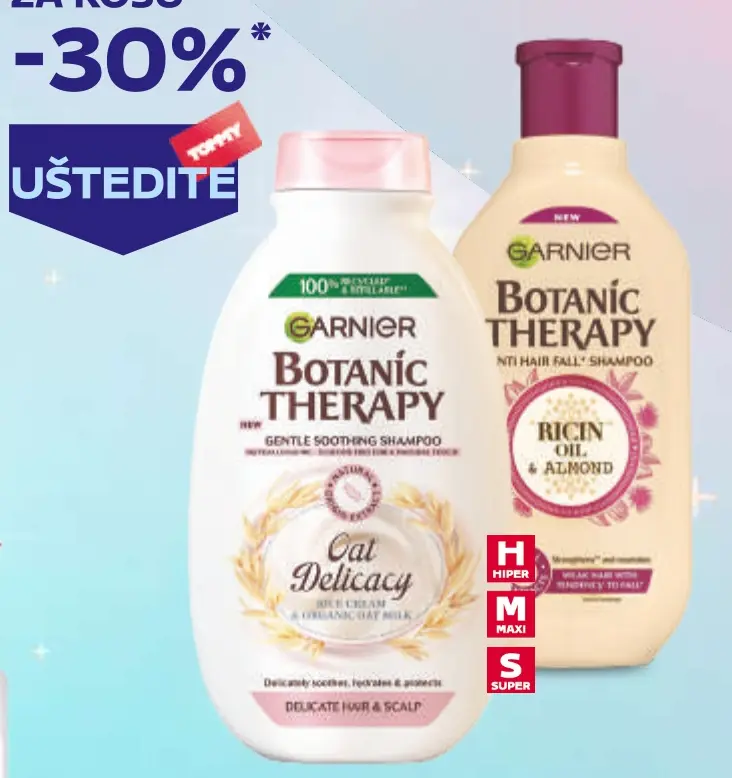 Garnier Šampon ili regenerator Akcija u trgovini Tommy