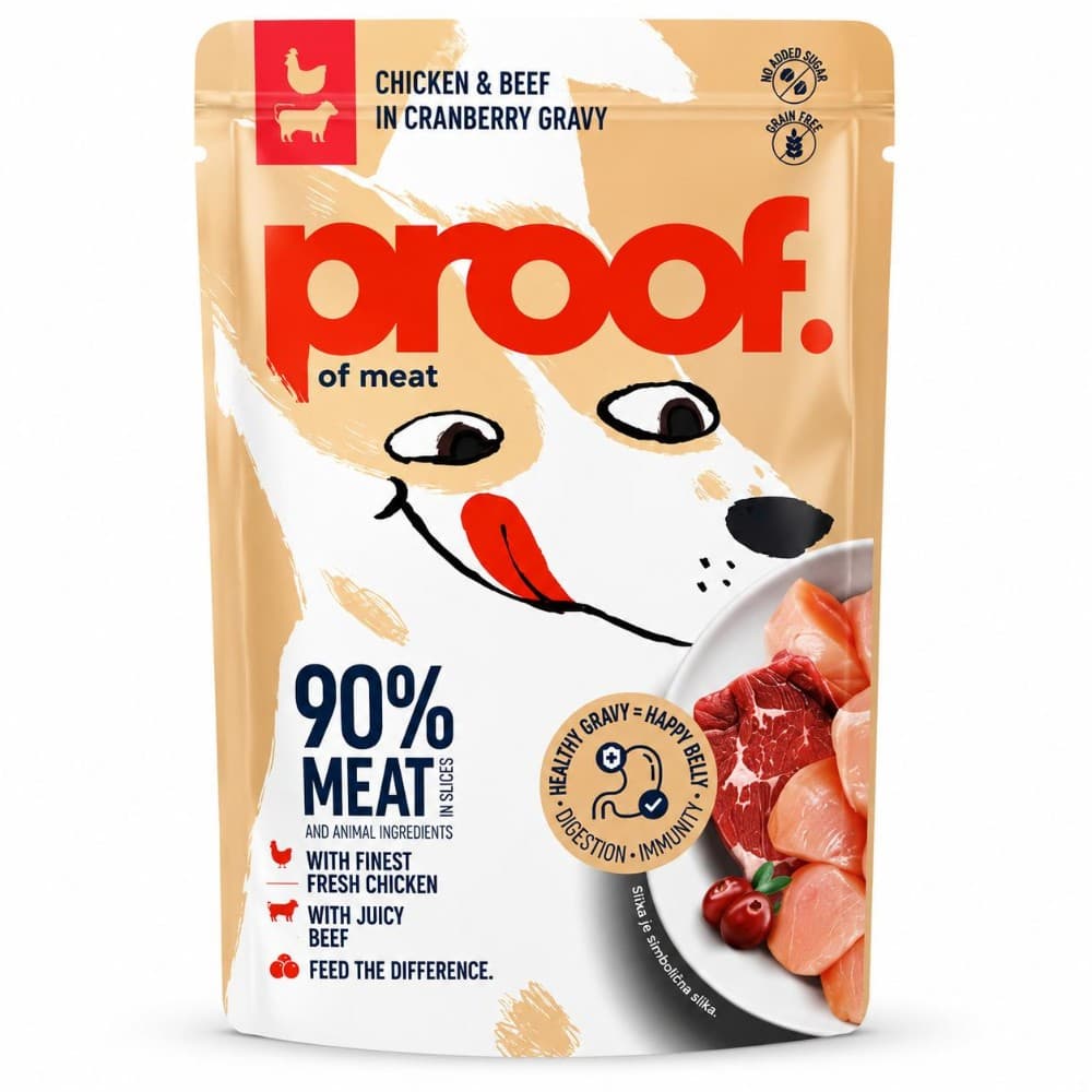 Proof piletina i govedina u umaku od brusnice 100 g Akcija u trgovini Zoo City
