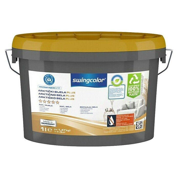 Arktički bijela boja 'Arktisweiss' 1 l - Akcija u trgovini Bauhaus