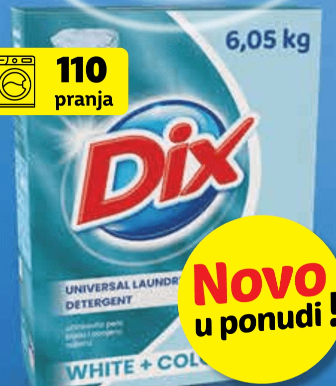 Dix Deterdžent za pranje rublja Universal 6,05 kg - Akcija u trgovini Plodine