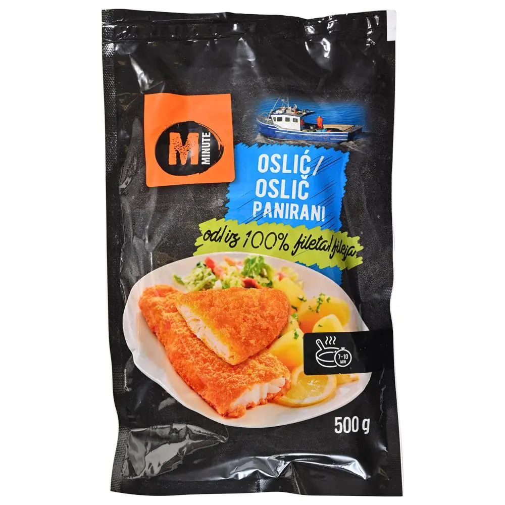 Minute Panirani oslić 500g Akcija u trgovini Konzum