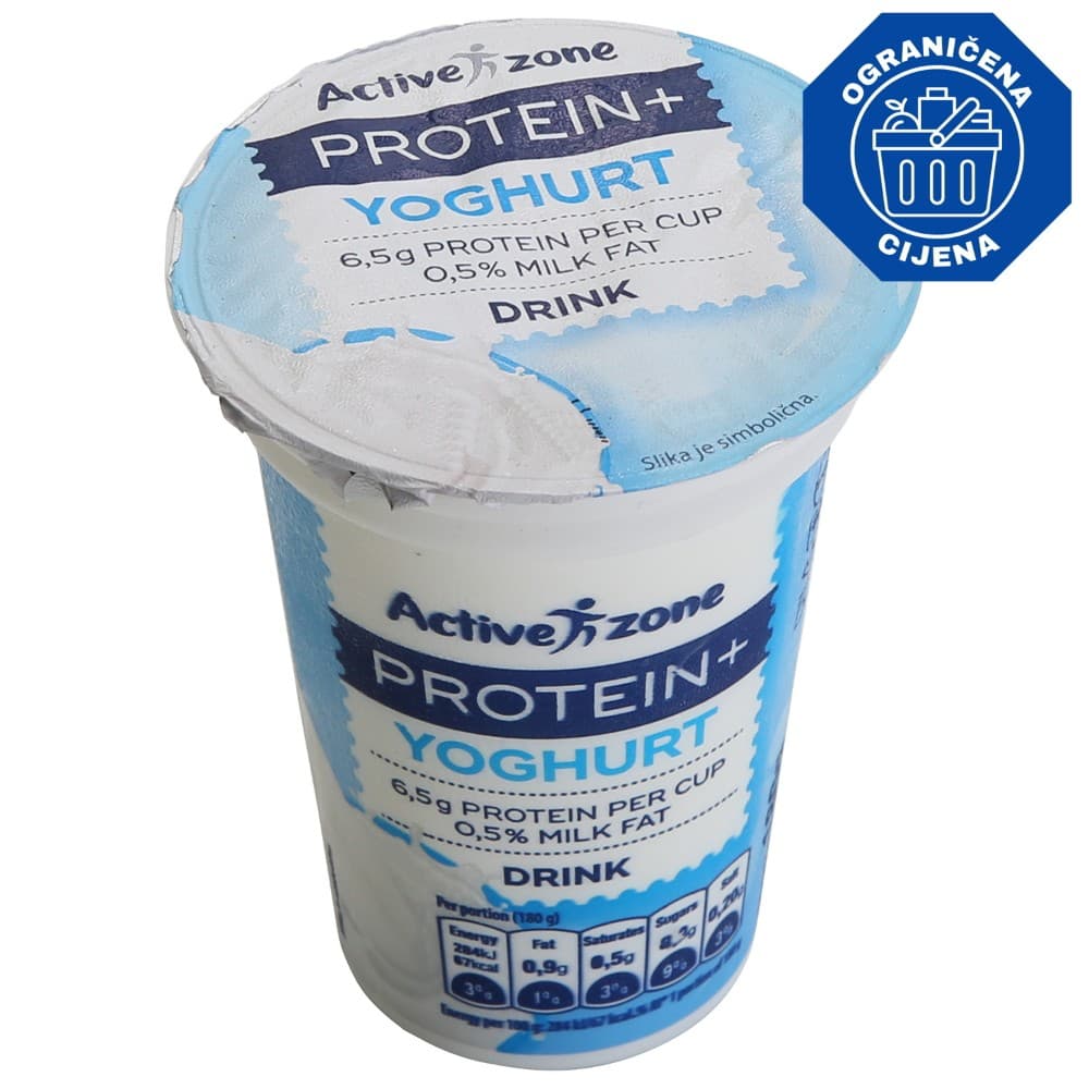 Active Zone jogurt tekući 180 g Akcija u trgovini Konzum