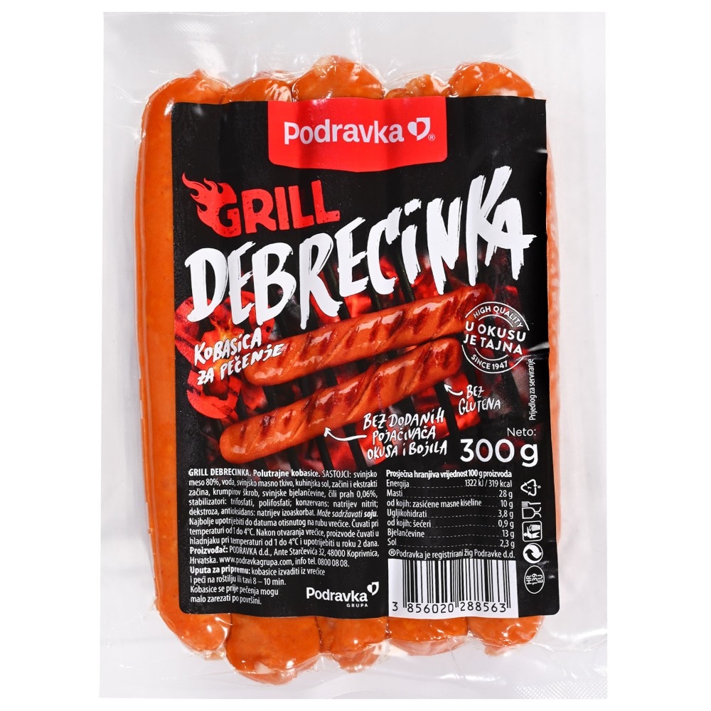 Podravka Debrecinka Grill Kobasica 300g - Akcija u trgovini Konzum