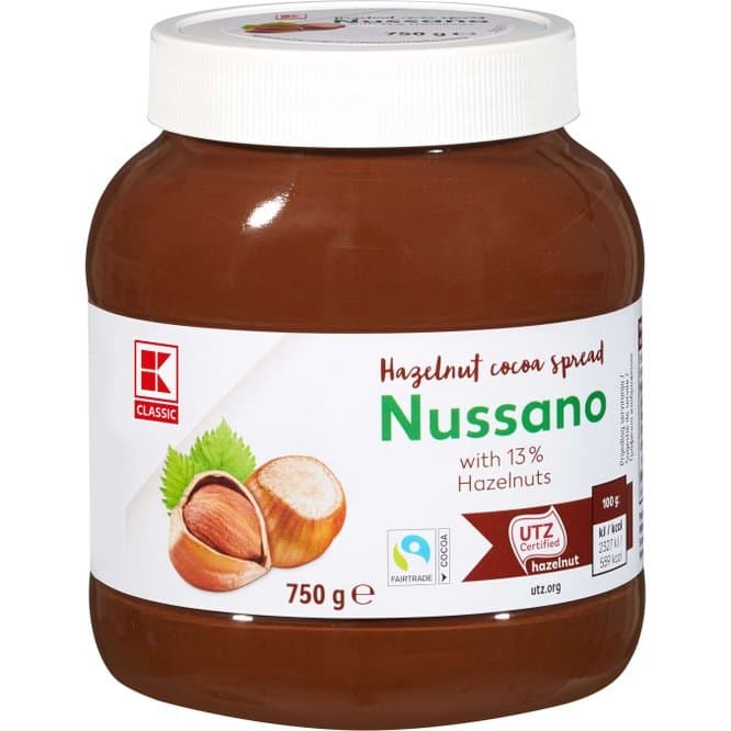 Nussano Namaz od lješnjaka 750 g Akcija u trgovini Kaufland