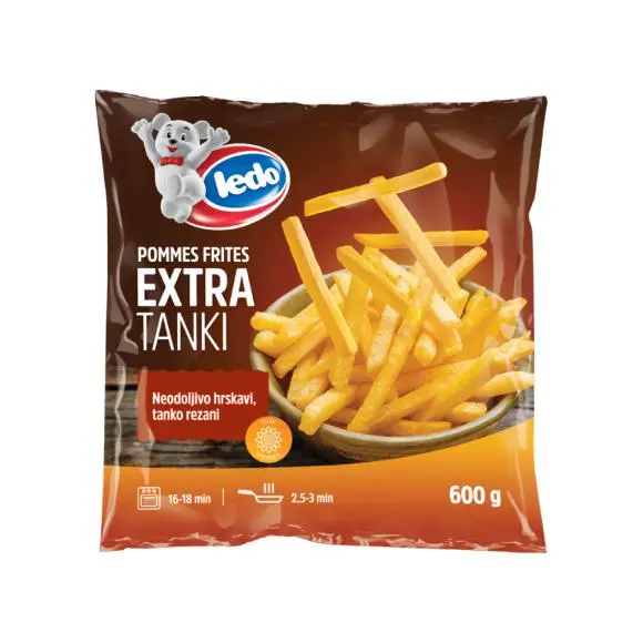 Ledo Extra tanki pommes frites 600g Akcija u trgovini Vrutak
