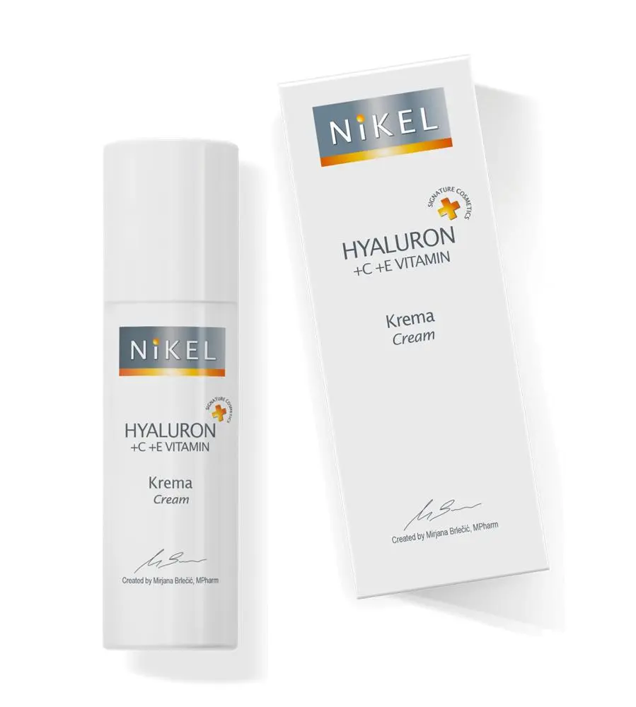 Nikel hidratantna anti-aging krema za lice s hijaluronom i vitaminima C+E 50 ml Akcija u trgovini Mueller