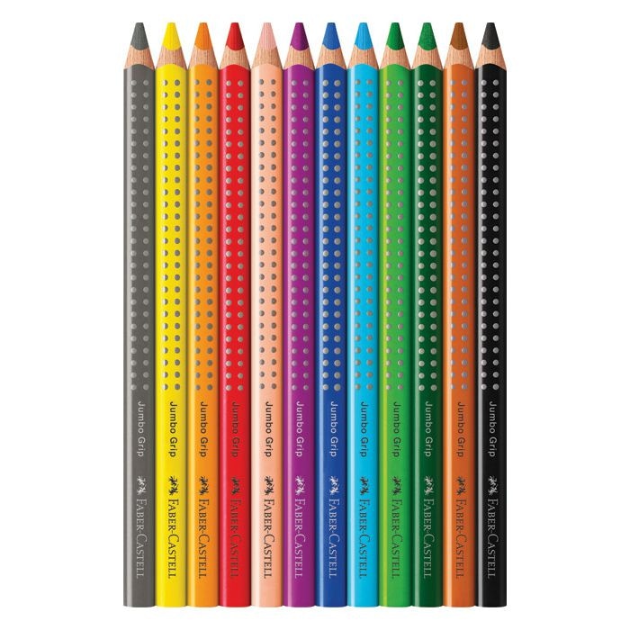 Jumbo Grip drvene bojice 12 kom FABER-CASTELL Akcija u trgovini Mueller
