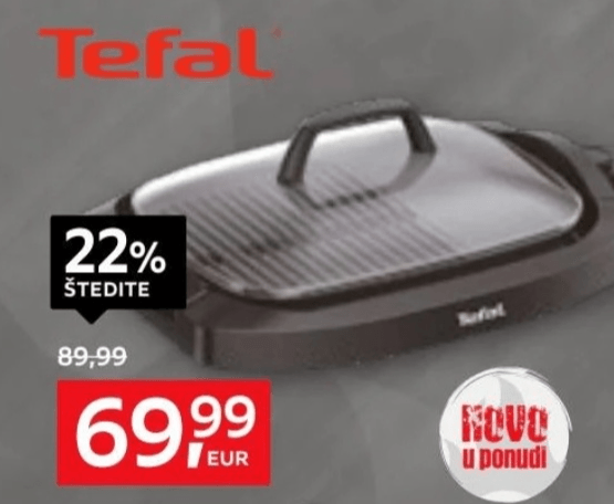 Stolni roštilj Tefal - Akcija u trgovini Lesnina