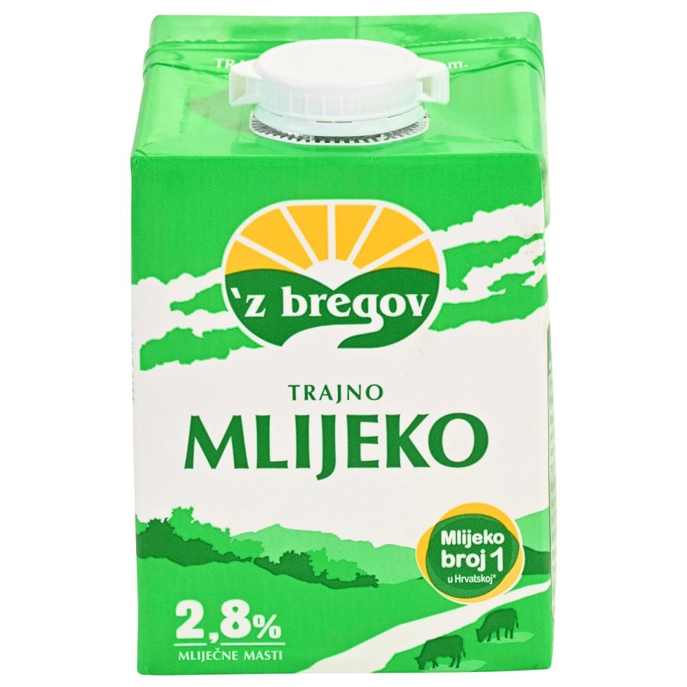 Trajno mlijeko 'z bregov 0,5 l Vindija - Akcija u trgovini Bakmaz