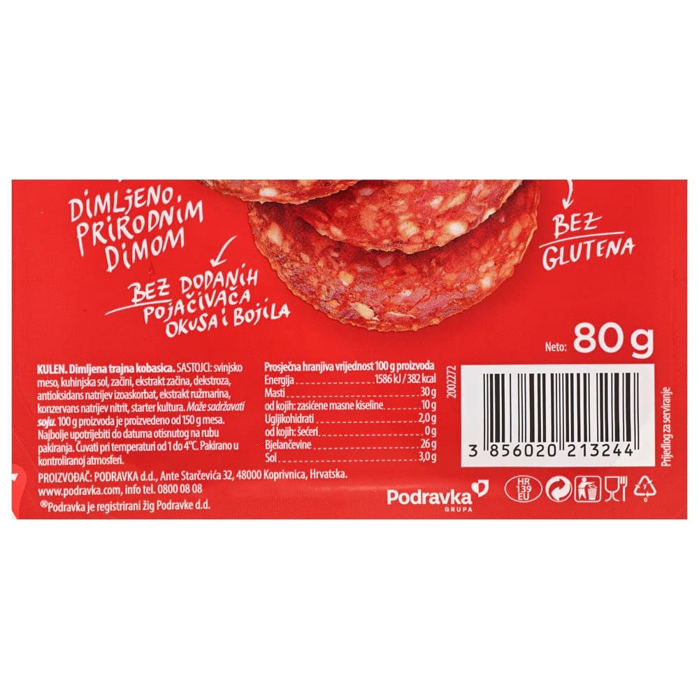 Podravka zimska, čajna ili kulen narezak 80 g Akcija u trgovini Plodine