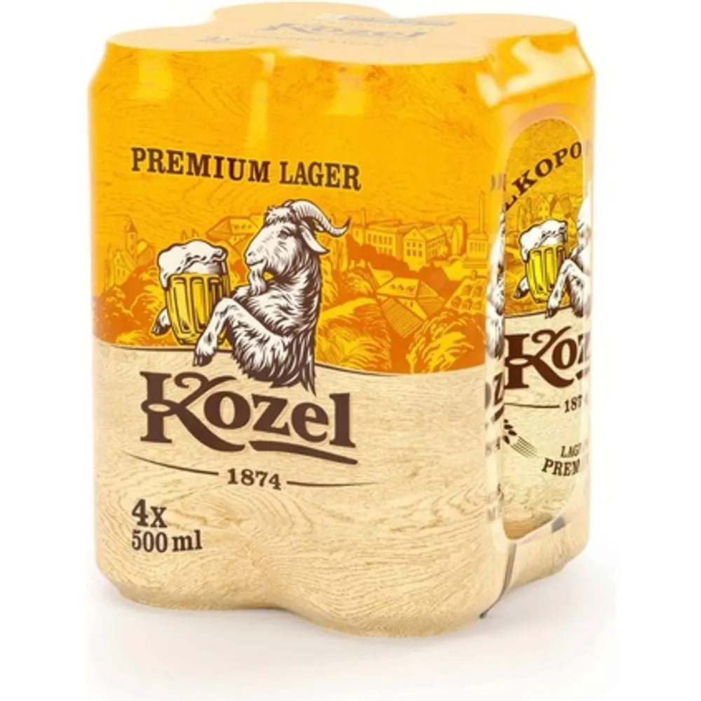 Kozel Pivo 4 x 0,5 l Akcija u trgovini Ribola