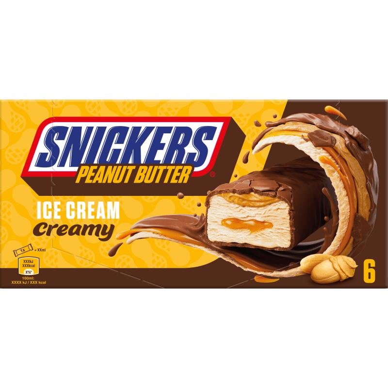 Sladoledi Snickers creamy 6 x 39 g - Akcija u trgovini KTC