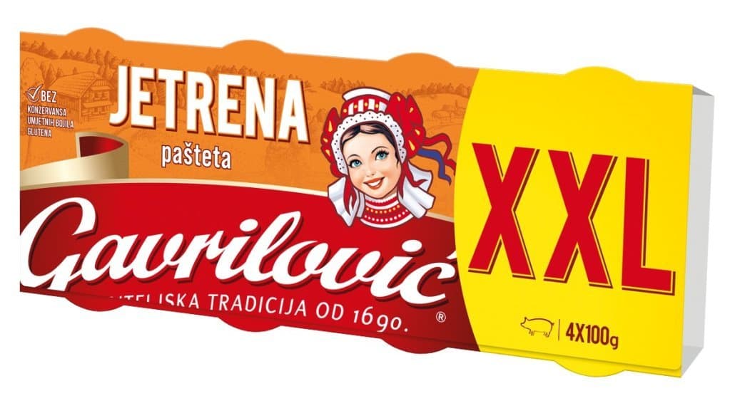Gavrilović Pašteta 4x100 g Akcija u trgovini Kaufland