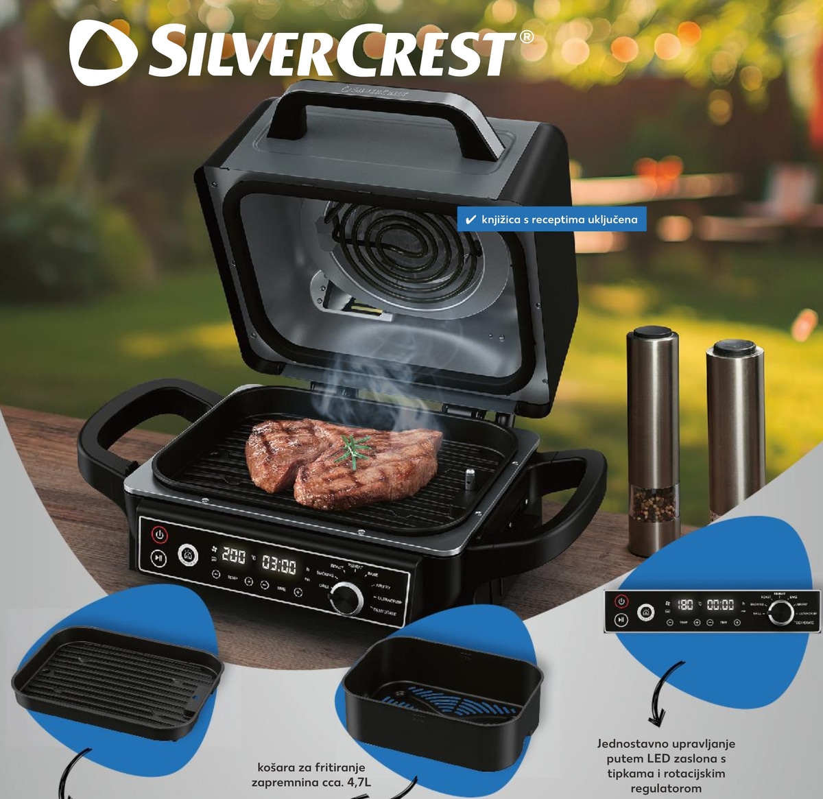 SILVERCREST Roštilj, pušnica i friteza - Akcija u trgovini Kaufland
