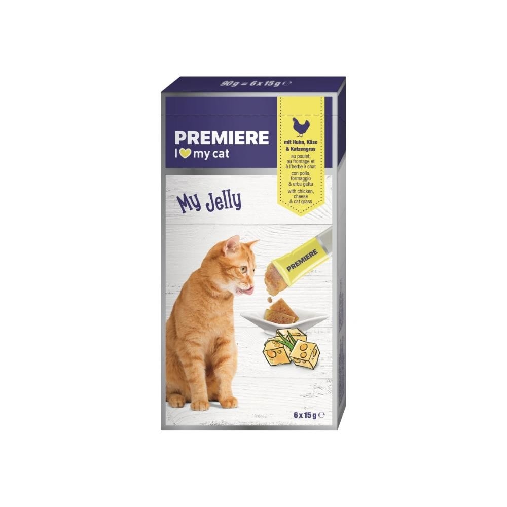Premiere My Jelly piletina, sir i mačja metvica ili tuna i rajčica 6x15 g Akcija u trgovini Zoo City