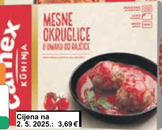 Mesne okruglice u umaku od rajčice 400 g Carnex Akcija u trgovini KTC