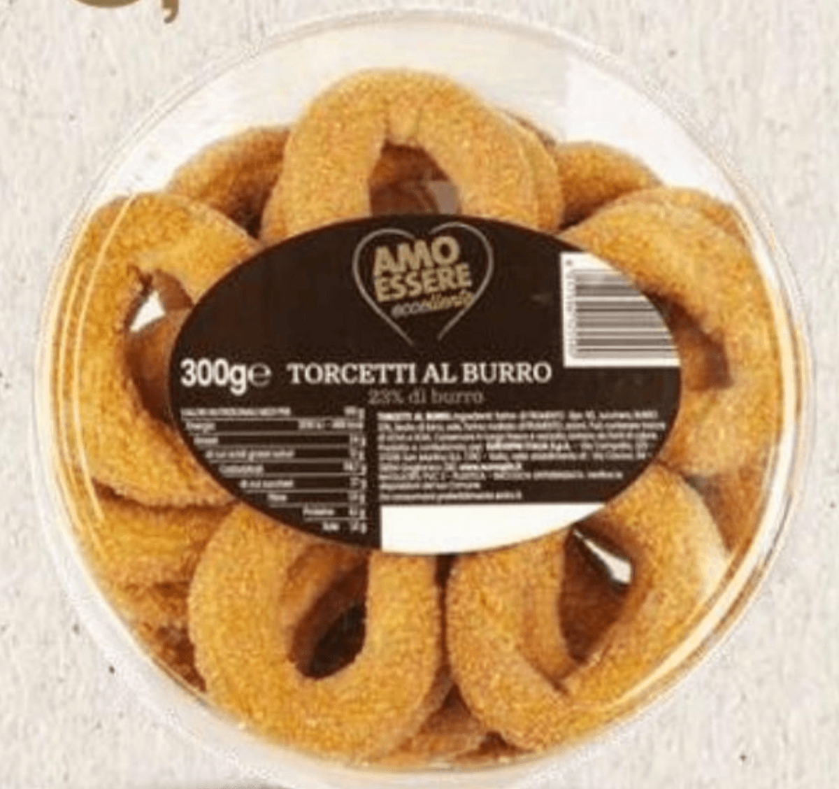 Keksi Torcetti s maslacem 300 g AMO ESSERE - Akcija u trgovini Eurospin