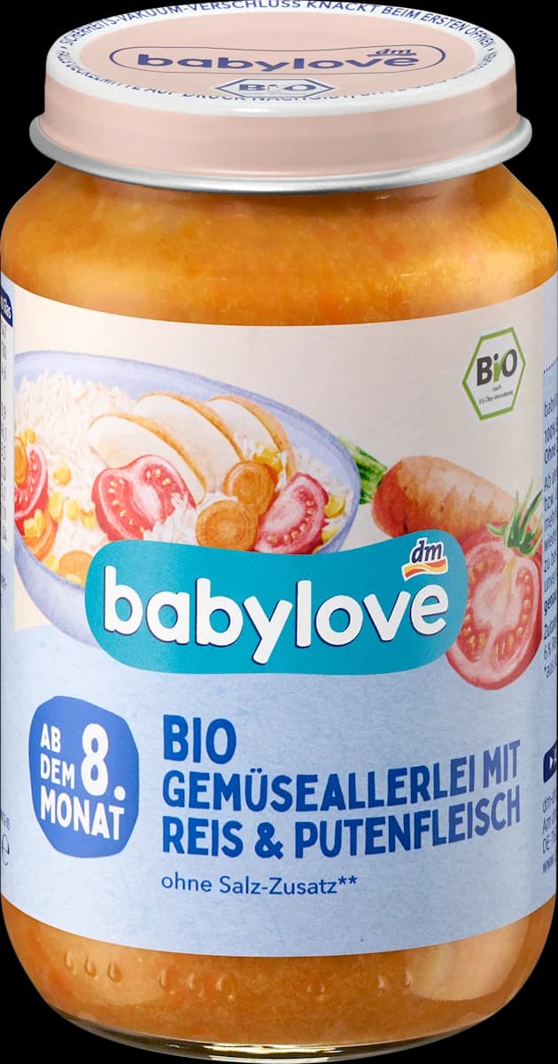 babylove EKO kašica povrće s rižom i puretinom 220 g Akcija u trgovini Dm