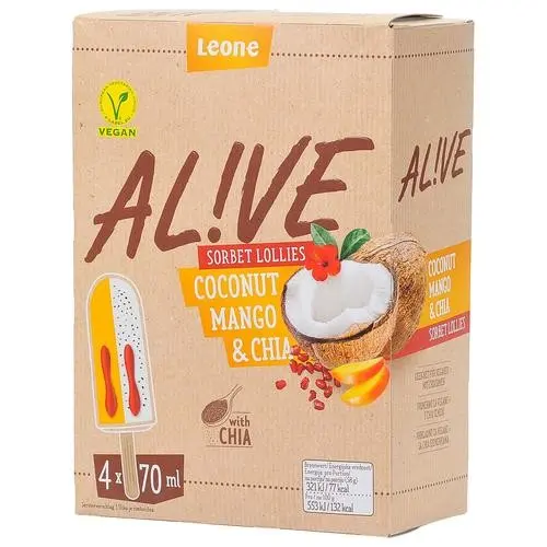 Alive, Leon sladoled 4 x 70 ml Akcija u trgovini Tommy