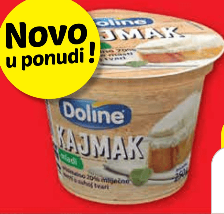 Kajmak 250 g Doline - Akcija u trgovini Plodine