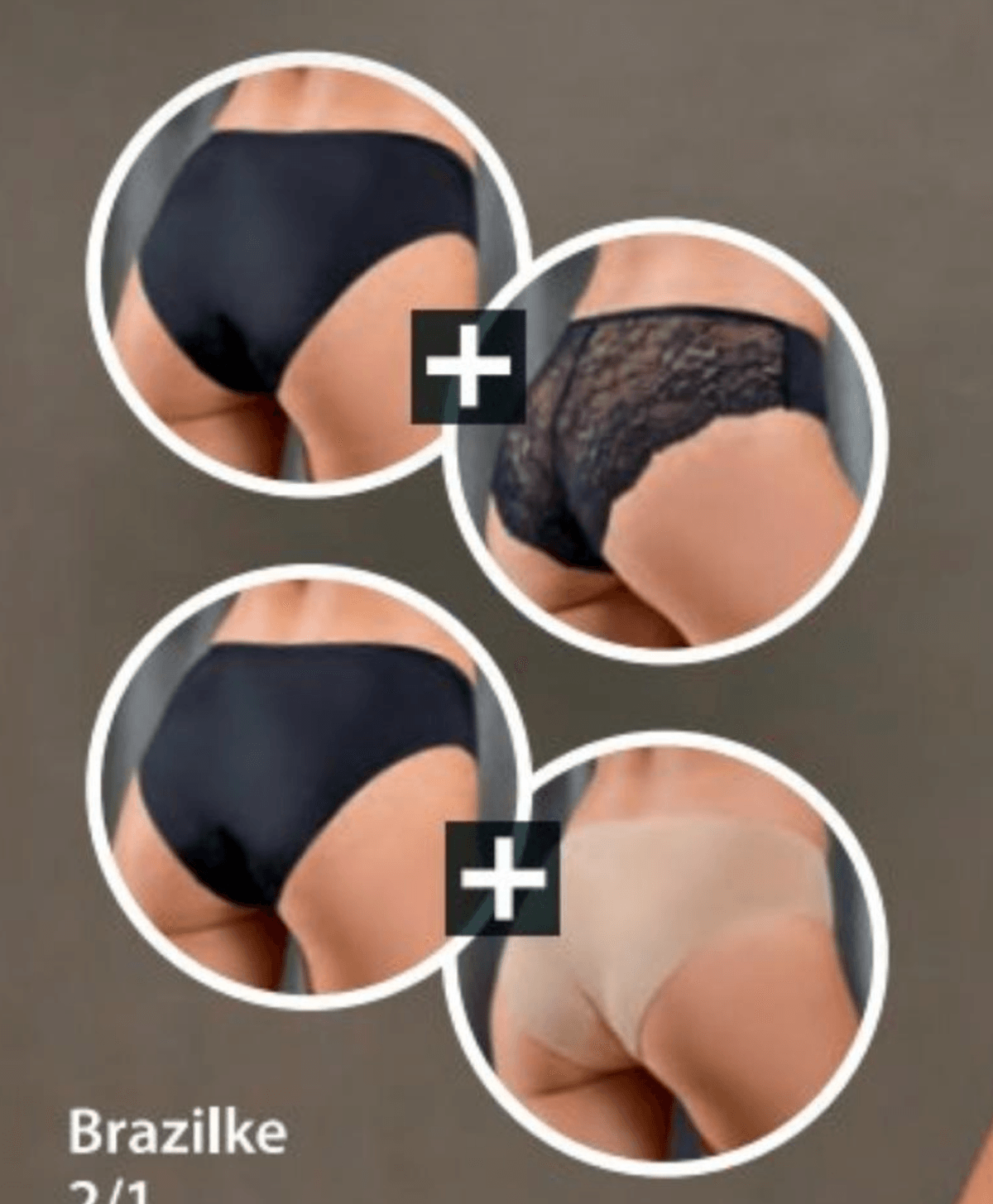 Brazilke 2 kom body collection - Akcija u trgovini NKD