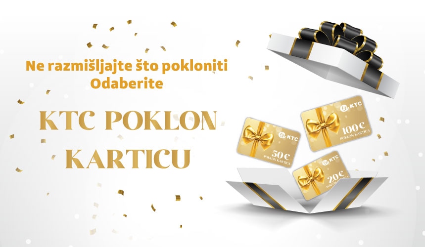 KTC poklon kartica 100€ - Akcija u trgovini KTC