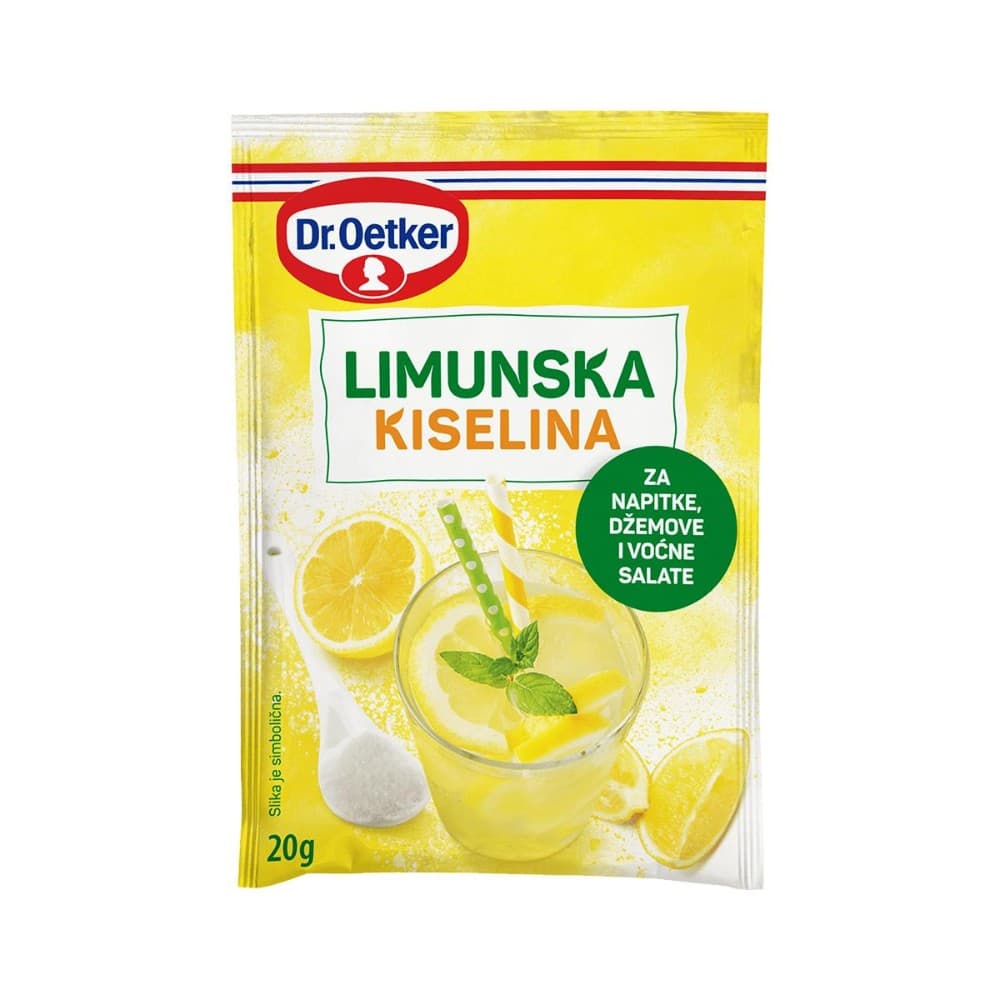 Dr. Oetker limunska kiselina klasik 20 g Akcija u trgovini Bakmaz