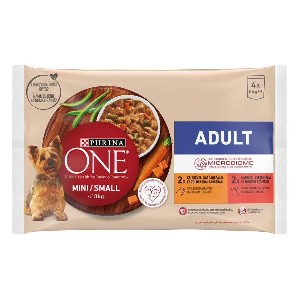 Purina One Mini Mokra hrana za pse 4x85 g Akcija u trgovini Bipa