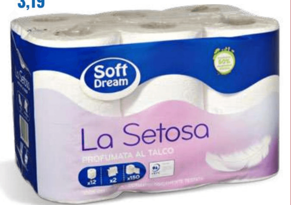 Toaletni papir La Setosa 12 rola Soft Dream - Akcija u trgovini Eurospin