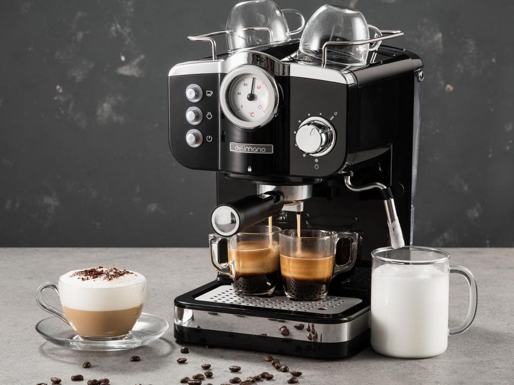 Delimano Aparat za espresso Deluxe Noir komad - Akcija u trgovini Kaufland