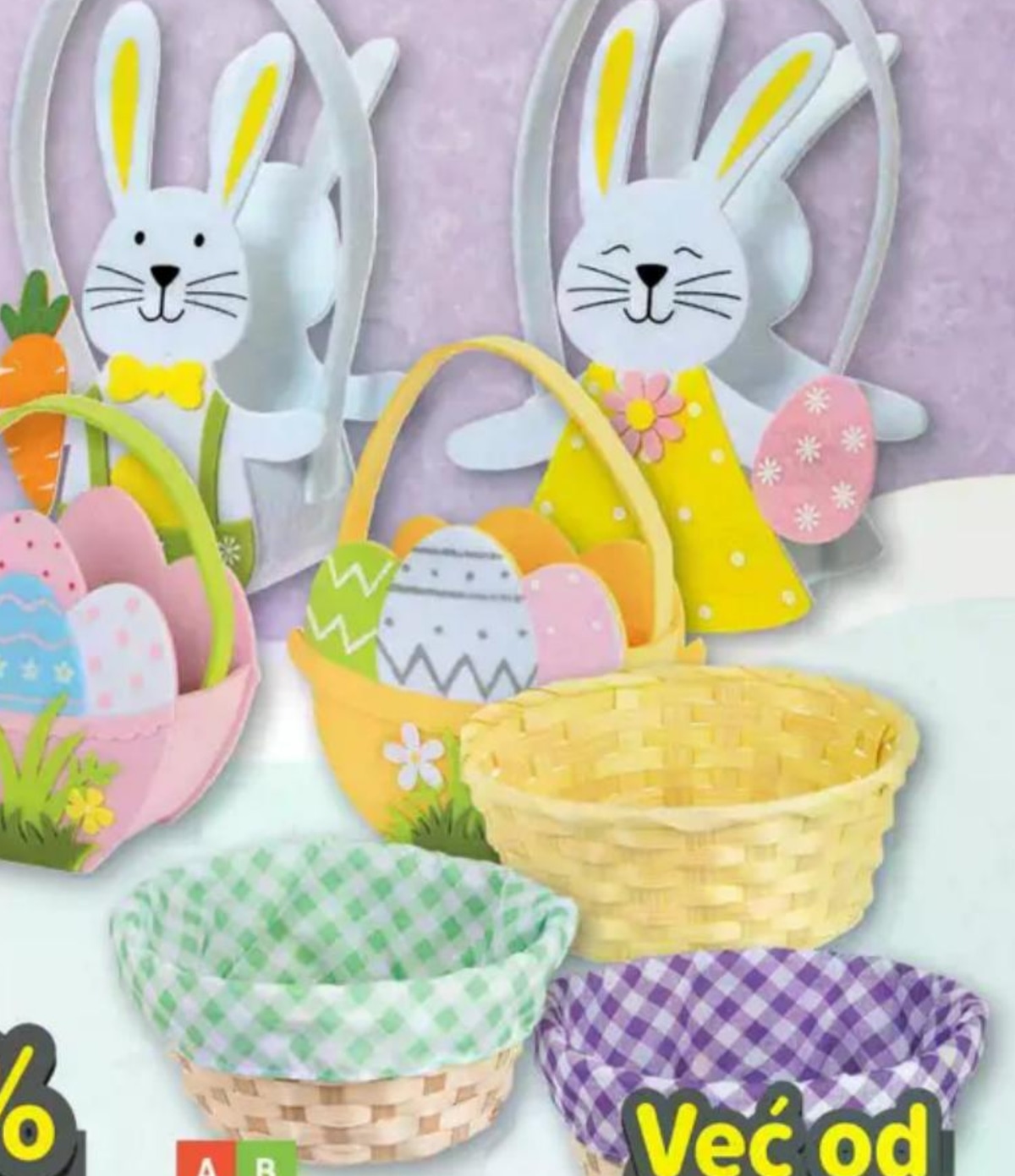 Uskršnje dekorativne košarice - Akcija u trgovini Plodine