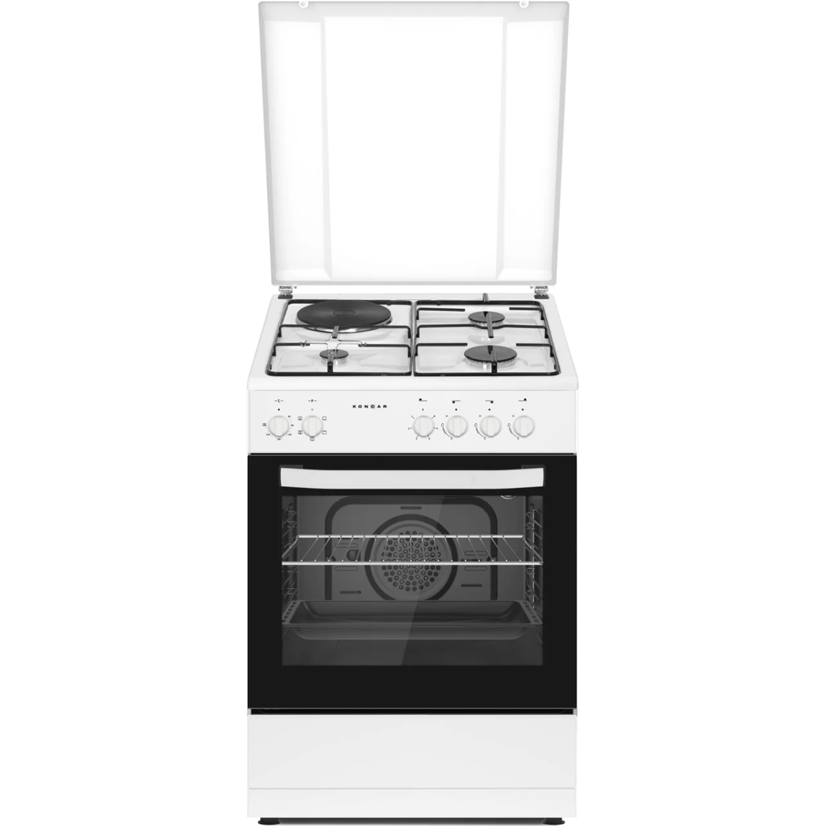 Štednjak Končar ST6013BS Volumen pećnice: 56 l; Mjere (V x Š x D): 86 × 59,8 x 61 cm Akcija u trgovini KTC