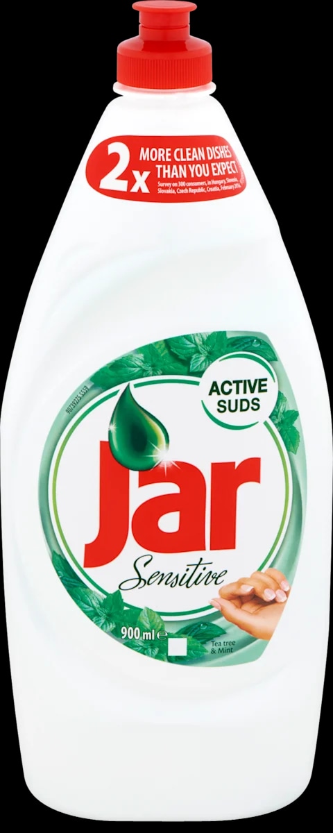Jar Sensitive deterdžent za pranje posuđa Tea tree & Mint 900 ml - Akcija u trgovini Dm