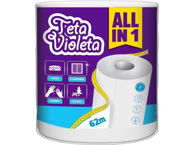 Teta Violeta papirnati ručnik 1 rola Akcija u trgovini Tommy