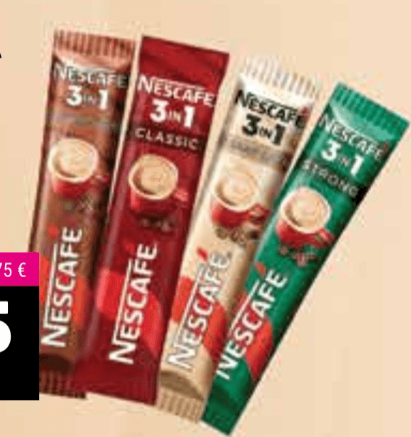 Nescafe Instant kava 3u1 140-165 g Akcija u trgovini Trgovina Krk