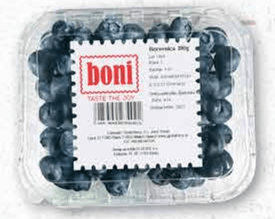 Boni borovnice 250 g Akcija u trgovini Plodine
