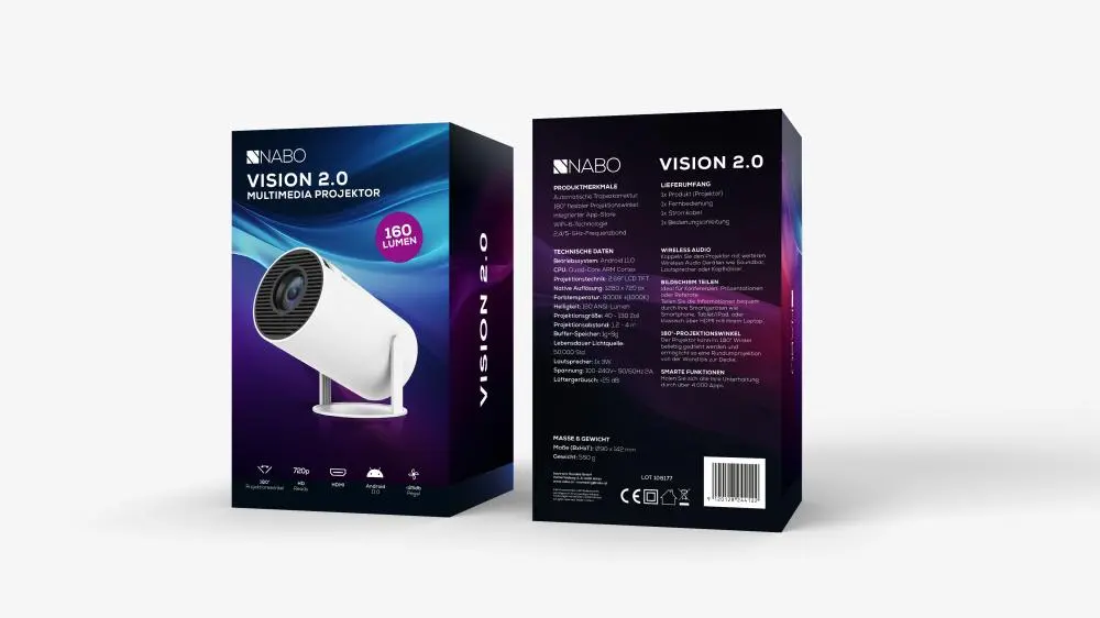 Multimedijski projektor Nabo Vision 2.0 1 kom Akcija u trgovini Interspar