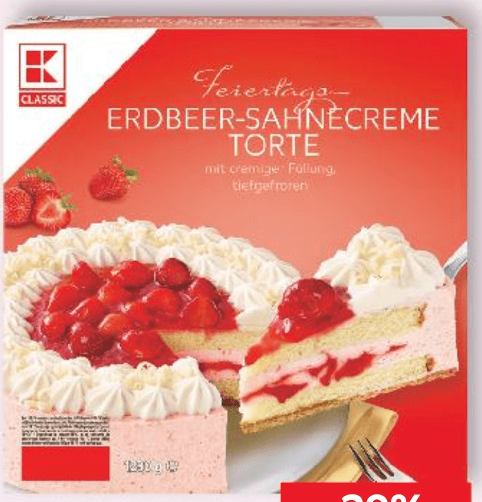 Classic Torta od jagoda 1280 g K Classic Akcija u trgovini Kaufland